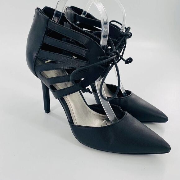 BCBGeneration Delphina Lace Up Heel In Black Size 8.5 - Picture 2 of 12